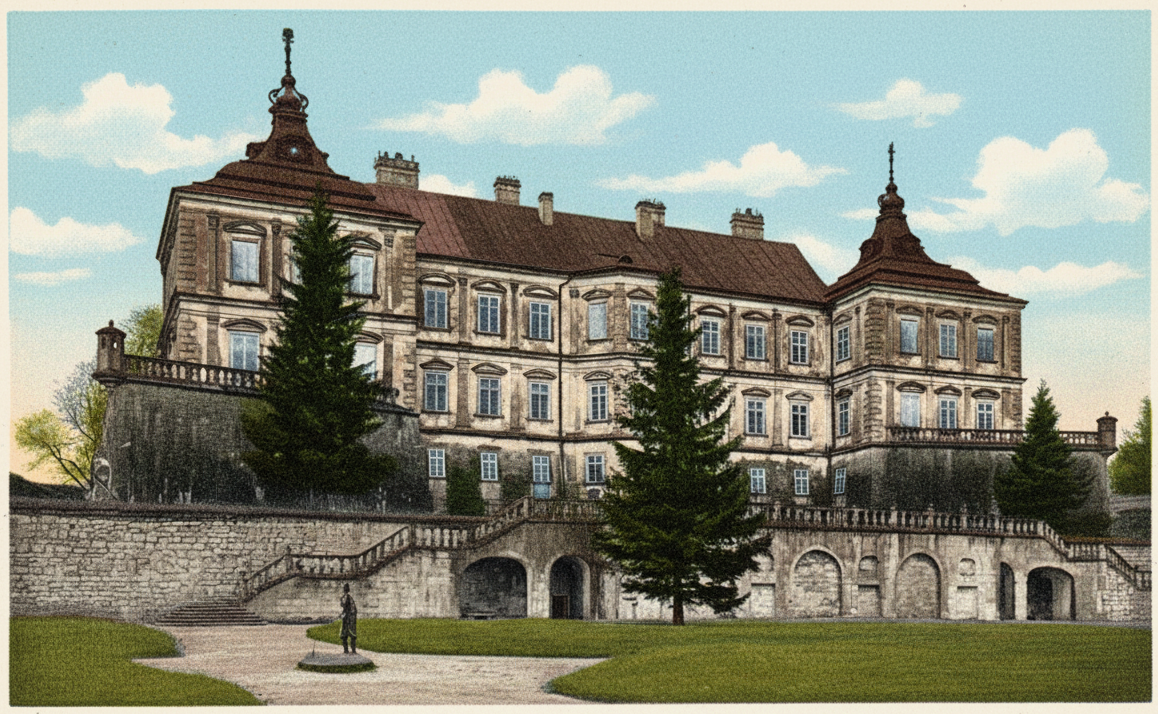 Podgórce: Zamek (fasada tylna)